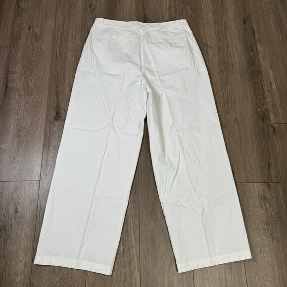 J Crew Pleated Button Front 100% Cotton Chino Pants US Women's 14 Plus New - Picture 4 of 7